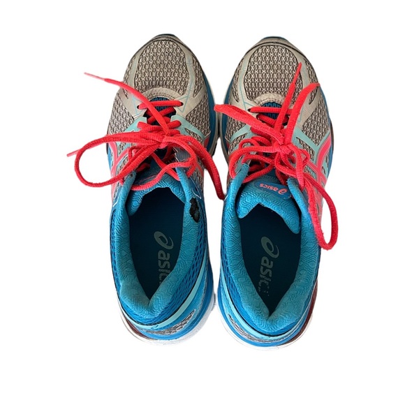 Asics Gel Cumulus 17 Women’s size 7 Silver Blue Pink Athletic Sneaker T5D8N - Picture 5 of 14